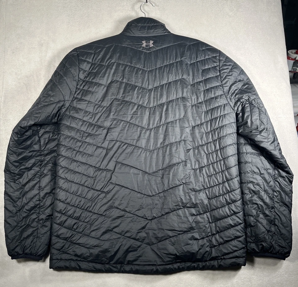 Under Armour куртка мужская XL черный холодное снаряжение резинке пуховик пальто XStorm полный молнии - Изображение 4 из 4