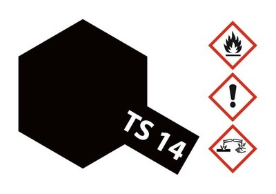 Tamiya Acryl Sprühfarbe TS-14 Schwarz glänzend 100ml - 85014