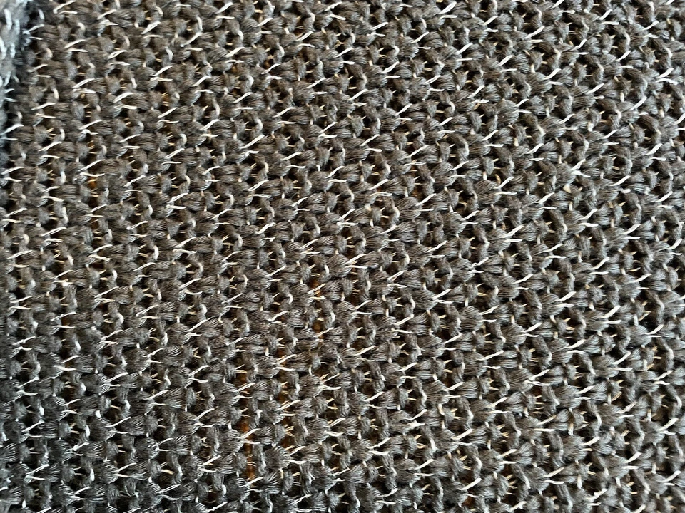 Suéter Pullover Helmut Lang Para Mujer Gris Diseñador Pequeño Tejido Abierto Lino Viscosa Foto 3 de 4