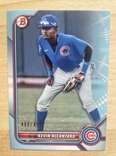 Kevin Alcantara 2022 Bowman Paper #BP-31 Sky Blue Border #’d 258/499 Cubs Rc