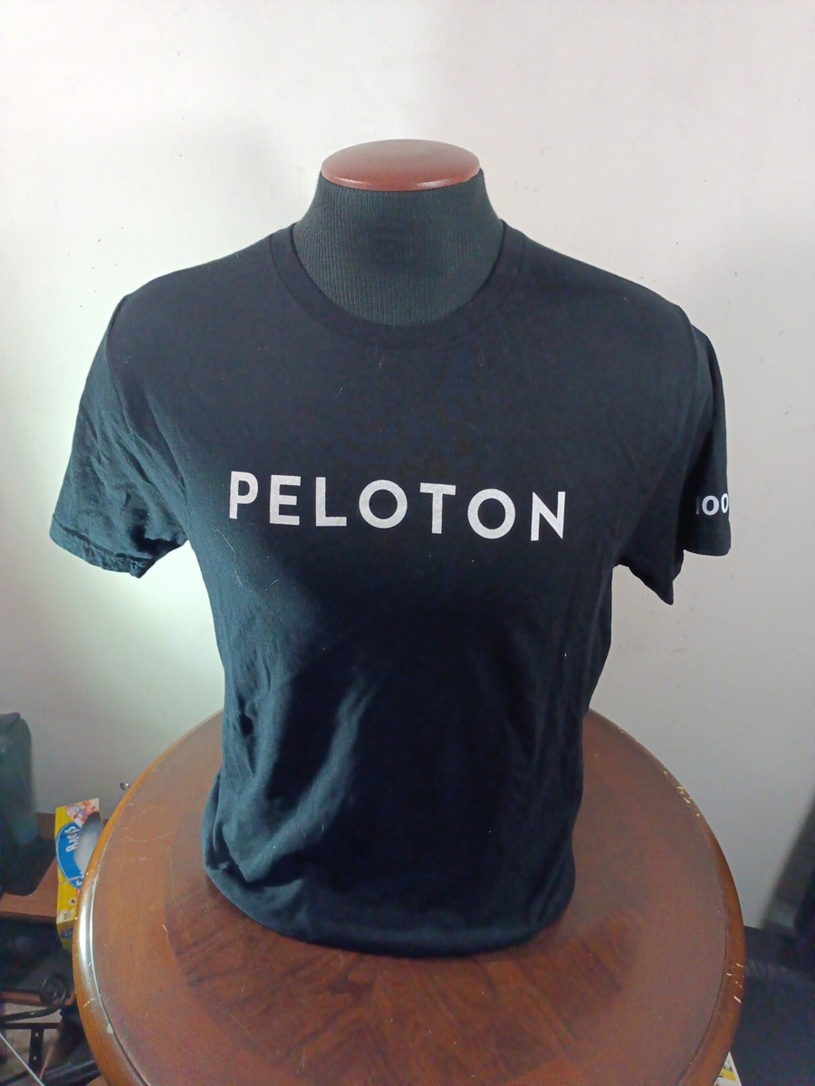 Peloton T-shirt Men's Large Cotton Black Graphic India Century 100