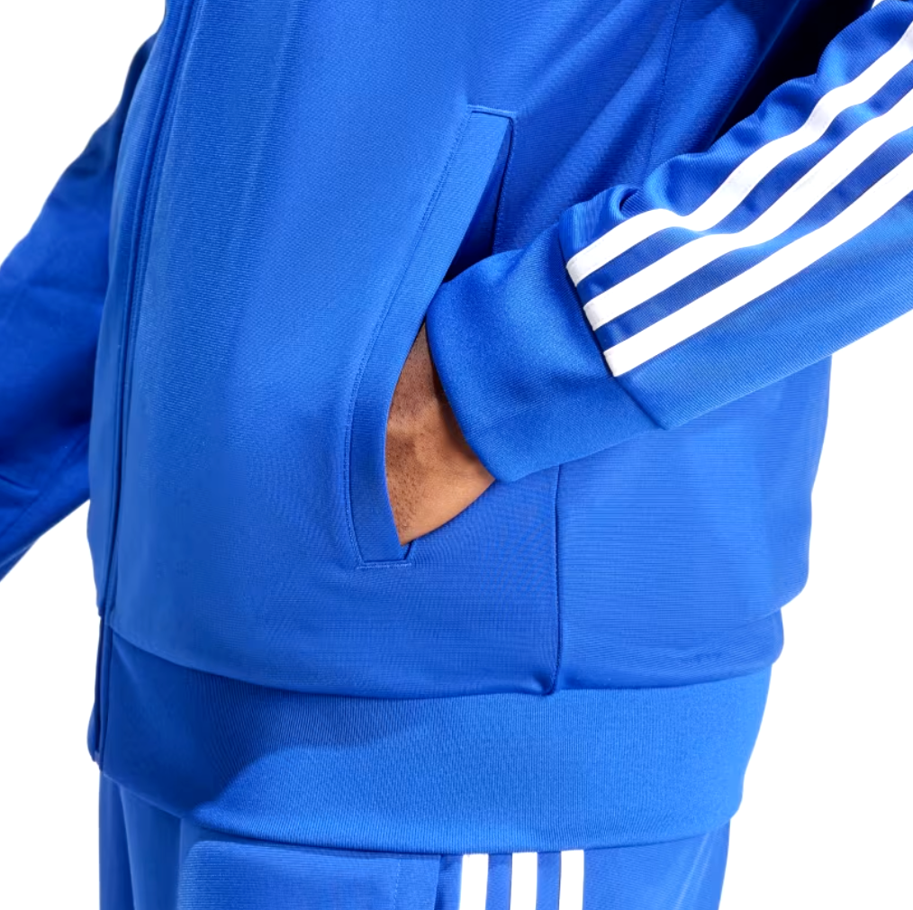 NEW ADIDAS MEN'S ESSENTIALS 3 STRIPES TRICOT TRACK JACKET~ LARGE