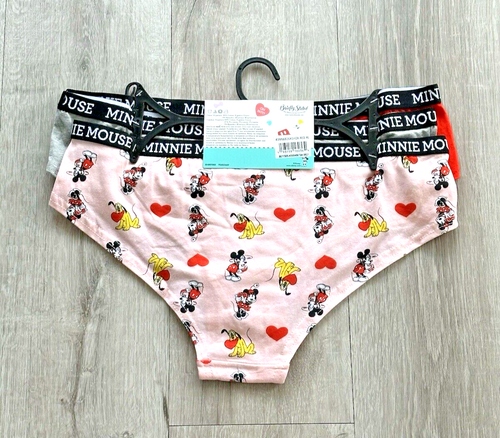 3-Pack Disney Women's Size X-Large (8) Minnie Mouse Hipster Underwear Panty - Picture 5 of 7