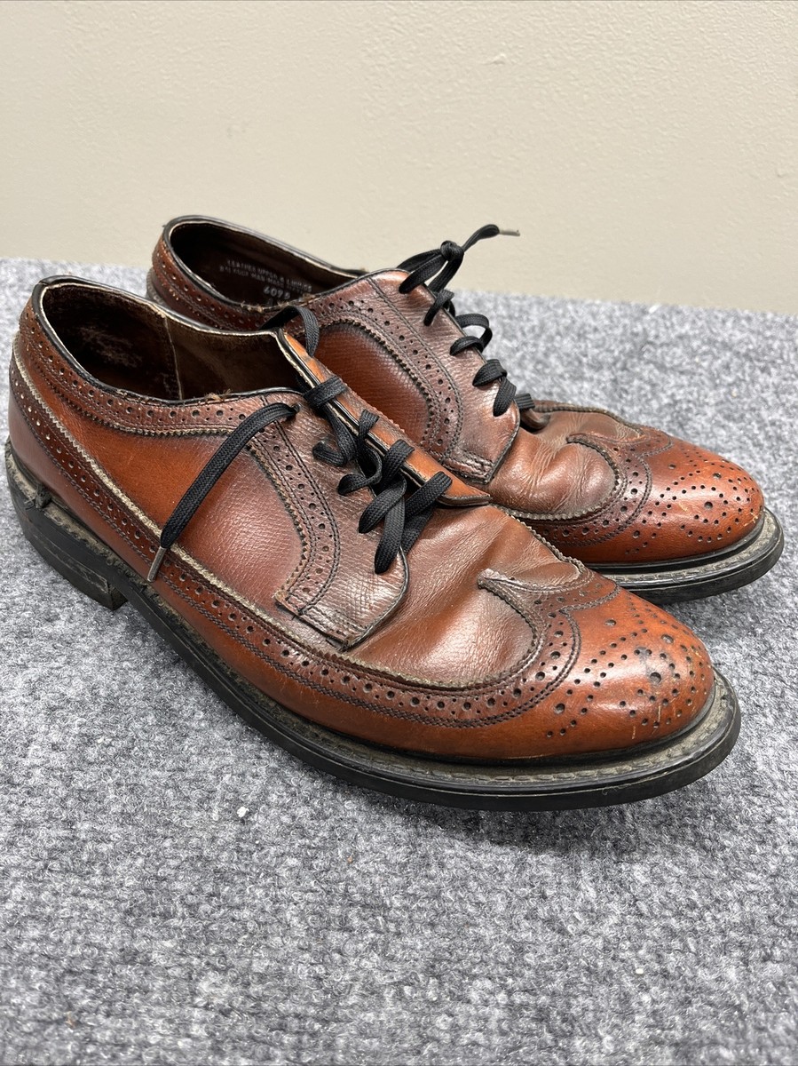 Vintage Stuart McGuire Men\'s Brown Leather Oxfords Sz 12 Cap-Toe Quite Luxury New And Vintage Stuart McGuire Men main image 4