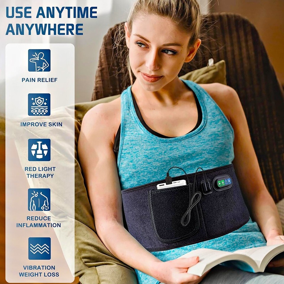 880NM INFRARED RED LIGHT THERAPY WAIST WRAP BELT FOR BACK ARTHRITIS