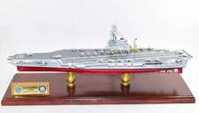CV-64 USS Constellation Aircraft Carrier Model, Navy, Scale Model, Mahogany