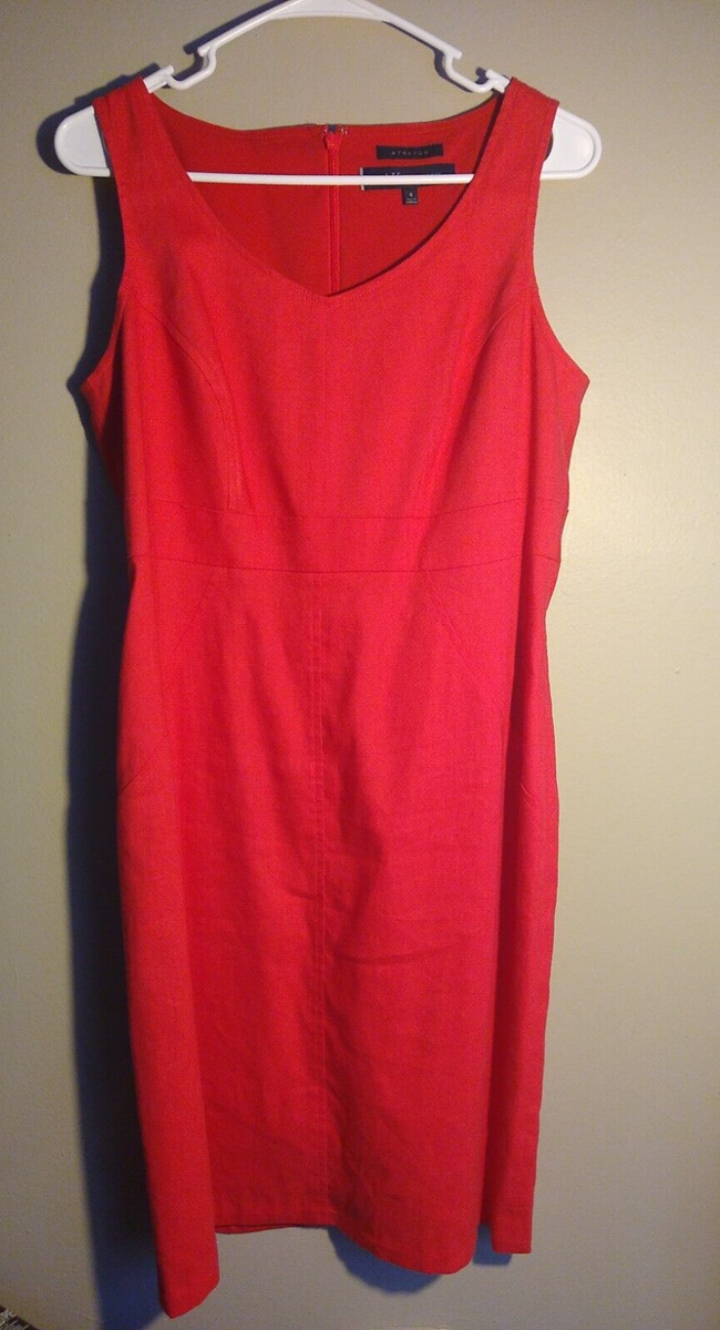 chinese dress ladies Striped Linen Dress