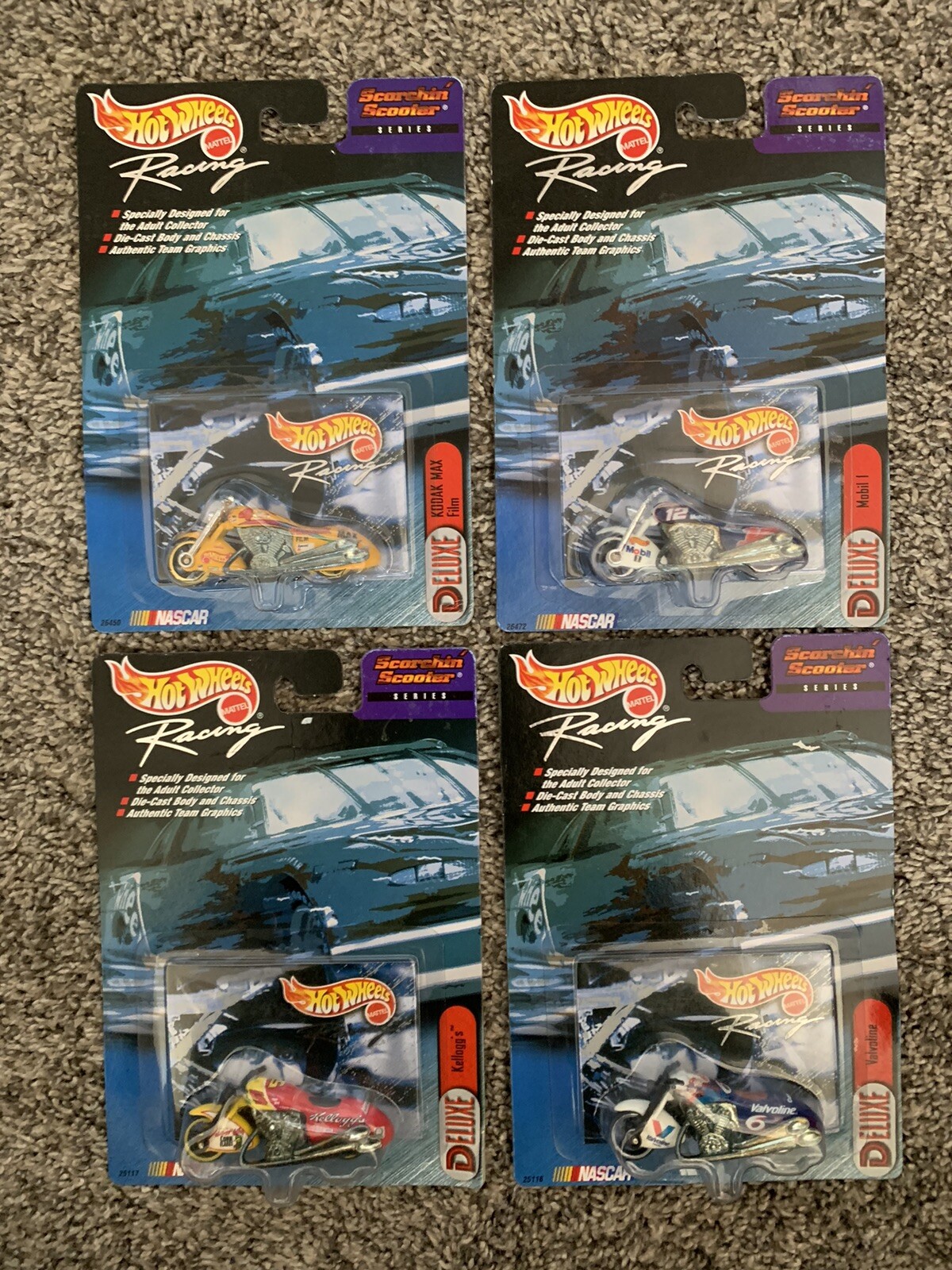 Hot Wheels Racing Scorchin Scooter Series Set of 4 eBay