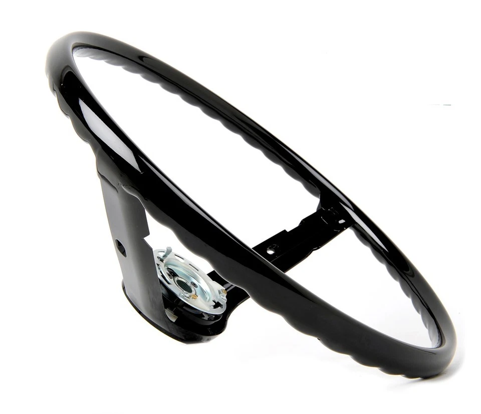 ¡Nuevo! Volante Ford Mustang 1968-1969 negro stock original tamaño y forma Foto 2 de 4