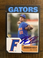 AUTO Custom Baseball Card - Brandon Neely - Florida Gators Signed