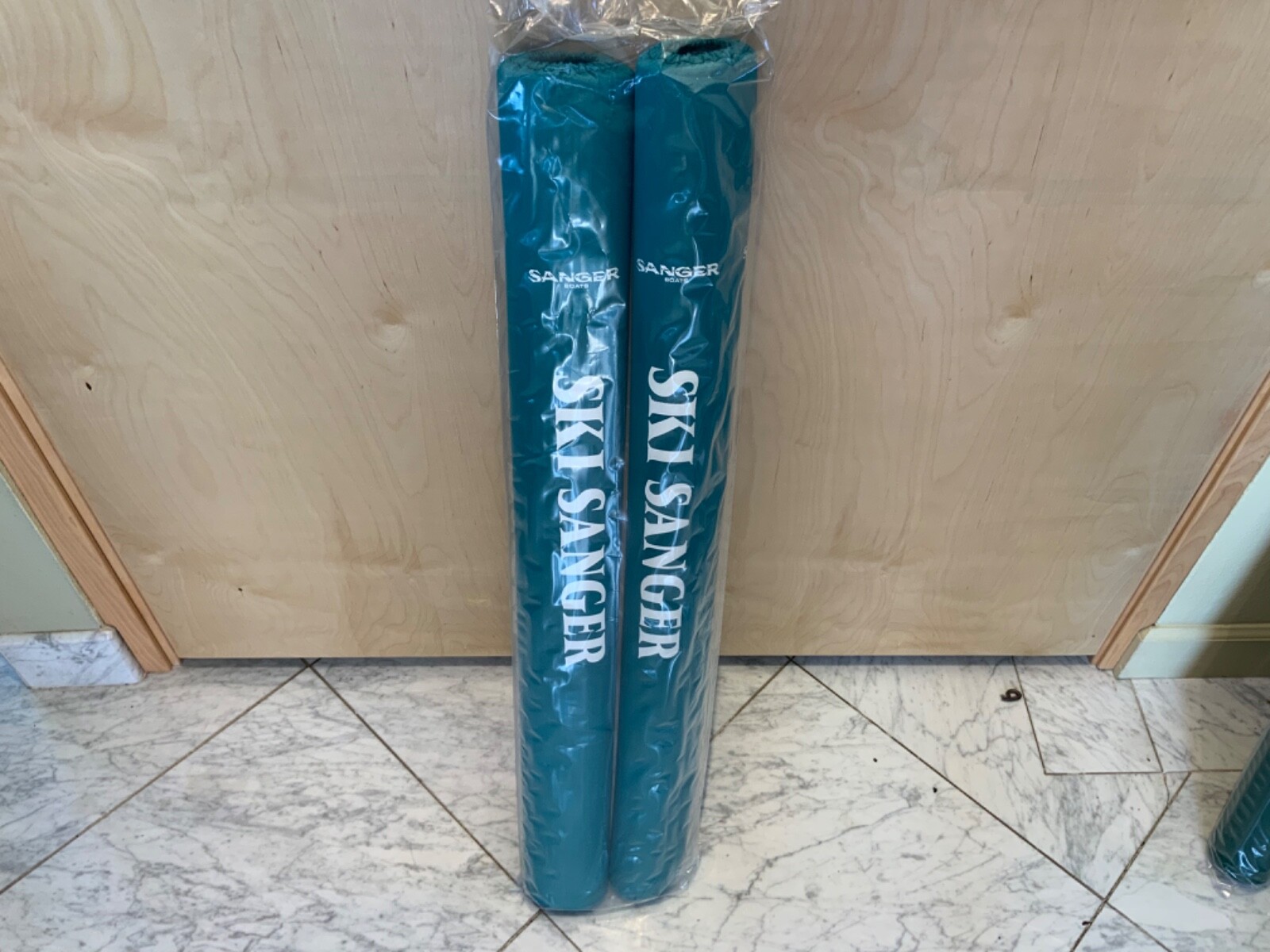 Ski Sanger..Trailer Guide Pole Covers 36” TEAL GREEN Sold as a pair