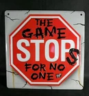 复古 WWF Triple H Room Rage 金属标志 2001 年 The Game WWE Jakks 10X10 HH 全新 
