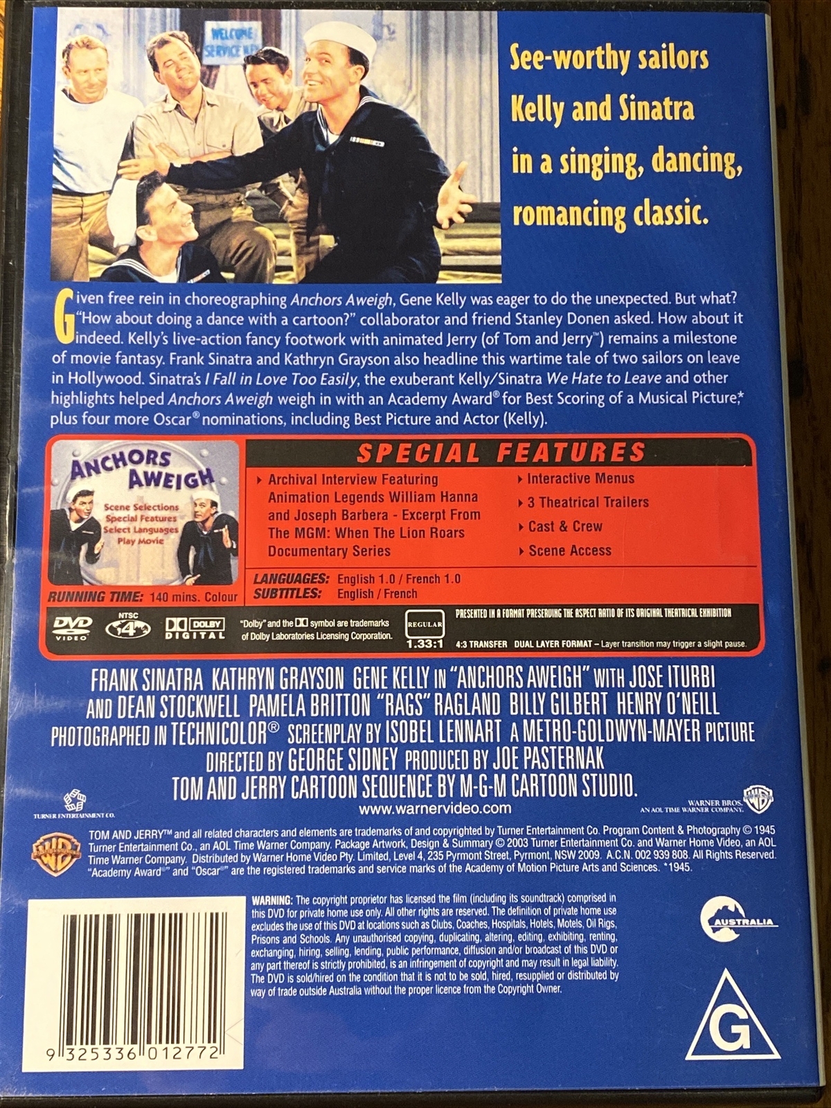 ANCHORS AWEIGH Frank Sinatra DVD eBay