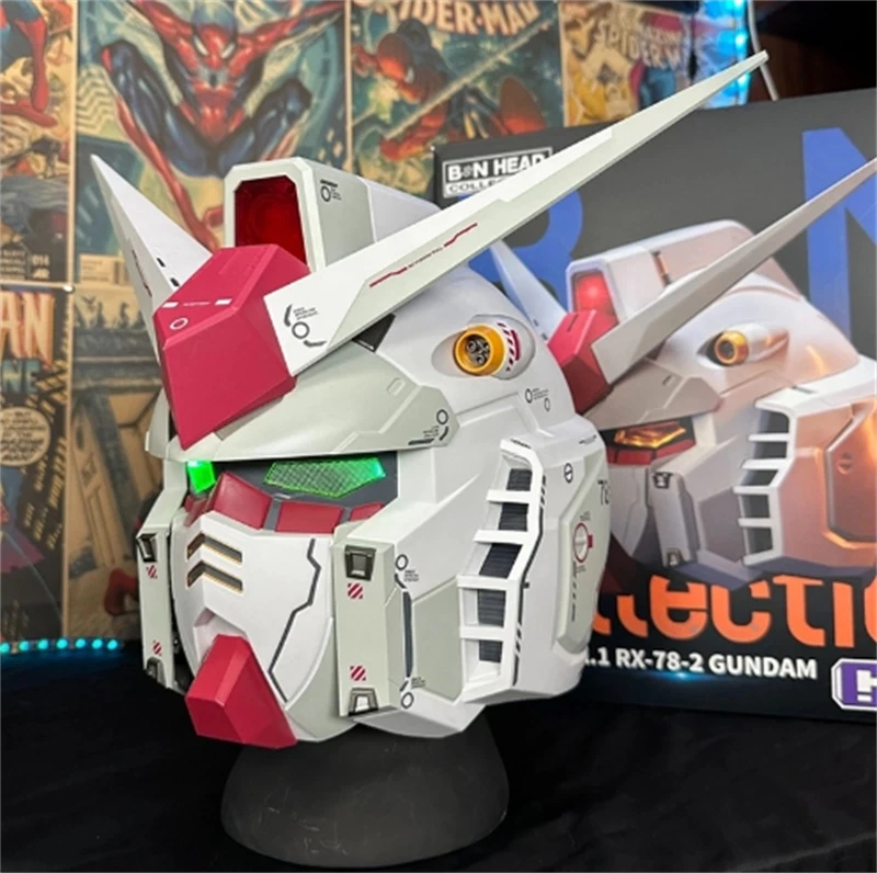 Anime Mobile Suit Gundam RX-78 Cosplay Light up Wearable Helmet Mask Collection - Bild 2 von 4