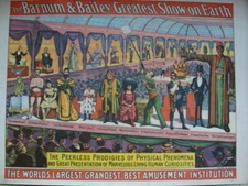 1960 CIRCUS WORLD MUSEUM MINI POSTER THE BARNUM & BAILEY GREATEST SHOW ON EARTH