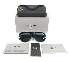 Ray-Ban Sunglasses RBR0502S WAYFARER REVERSE 6677/VR Shiny Black w/ Green 53 mm