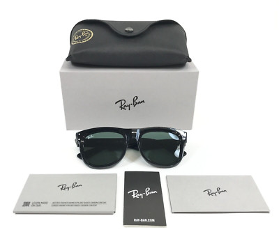 Ray-Ban Sunglasses Frames RBR0502S WAYFARER REVERSE 6677/VR Shiny Black w/ Green