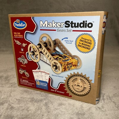 Maker Studio Gears Set ThinkFun Macaroni Racer Budding Engineers