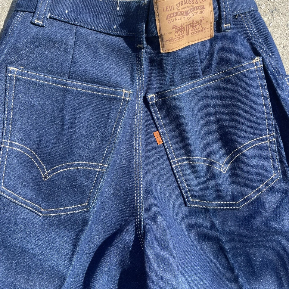 Jeans DS 80s Levi's naranja-tab cintura alta mamá 25453 24 x 32 Foto 3 de 4