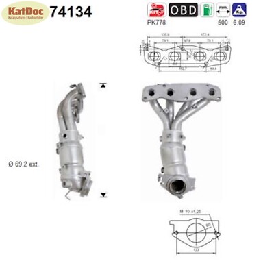   Katalysator Nissan Primera 3/ X-Trail, 2.0/2.5, Euro 3