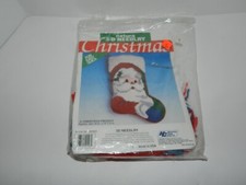 National Yarn Crafts 3D Needlry Christmas Present Santa Stocking Kit 3DS02