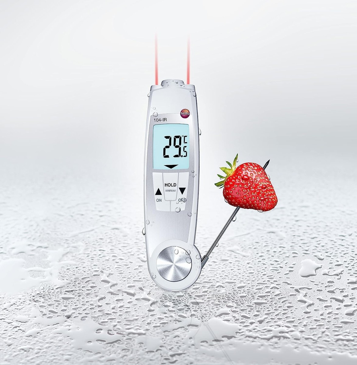 Thermomètre Testo 104-IR - Infrarouge Et à Pénétration, Bluetooth - Pour Contrôles HACCP Et Cuisine Pro