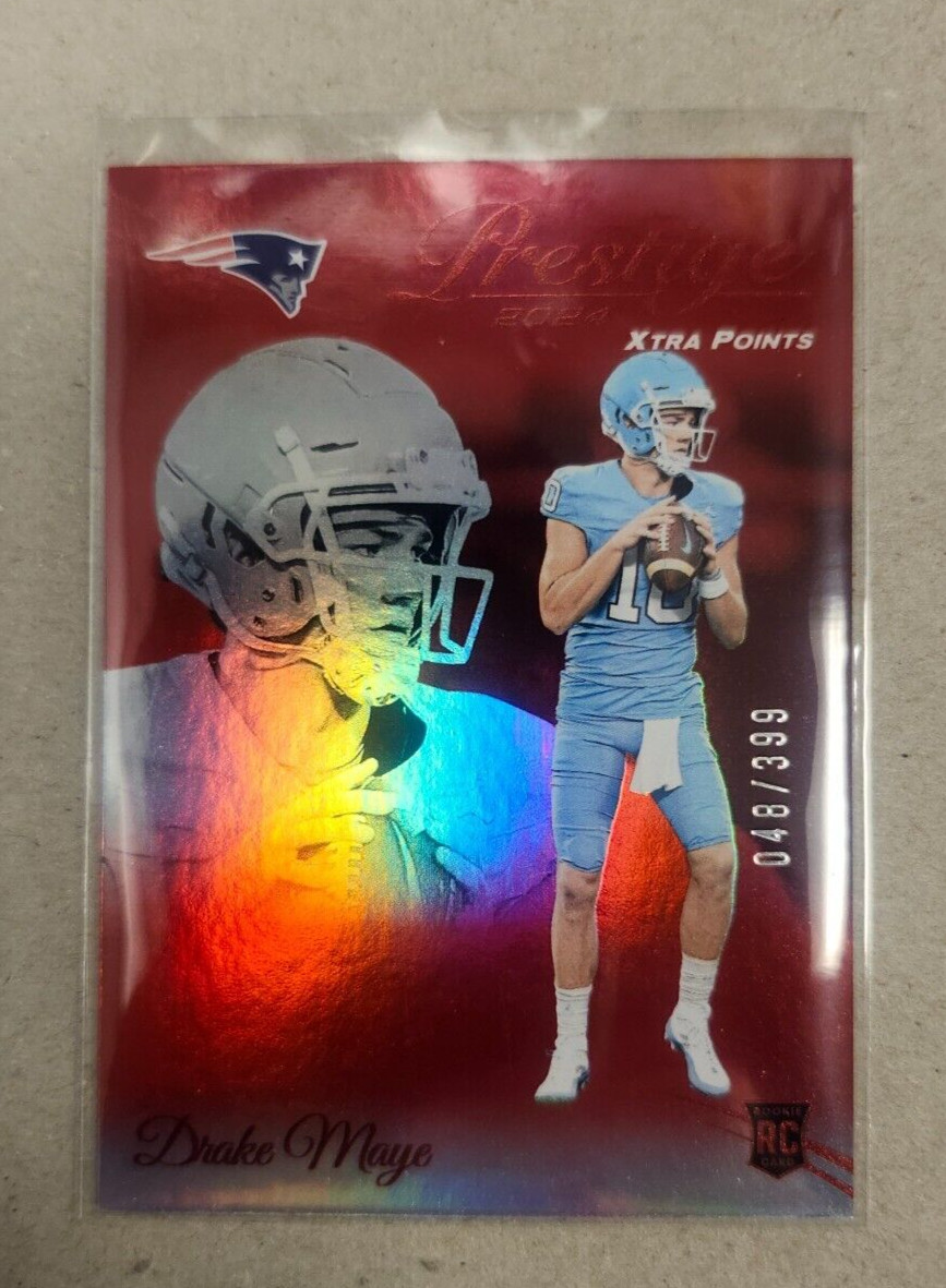 2024 Panini Prestige - Rookies Xtra Points Red Premium #304 Drake Maye /399 (RC)