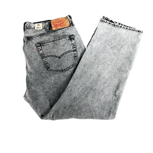 NWT Vtg 90s Levis Silver Tab Jeans Mens 34x34 Jeans Gray Loose