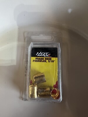 hot max torches brass hose ferrules 3/16 