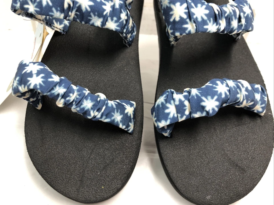 Sandalias Cat & Jack para niñas pequeñas talla 11 azul Mia azul y blanco #13 O Foto 4 de 4