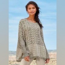 Peruvian Connection NWT Ojito Pima Cotton Swoncho Grey XS / Small