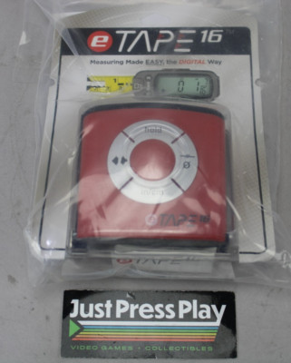 eTape16 Digital Measuring Tape in Red - New!