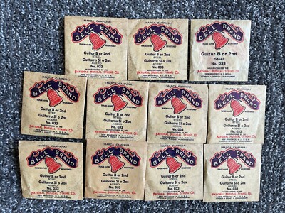VTG Bell Brand Guitar String Steel LOT 033 Marca Campana Guitar B or 2nd Acecero