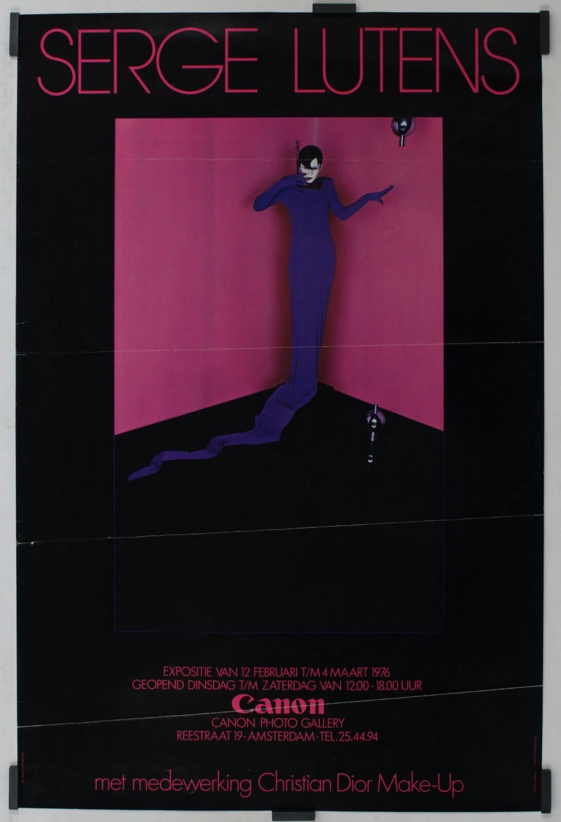 Lutens Serge Met Medewerking Christian Dior Make up 1976 Affiche Originale Expos