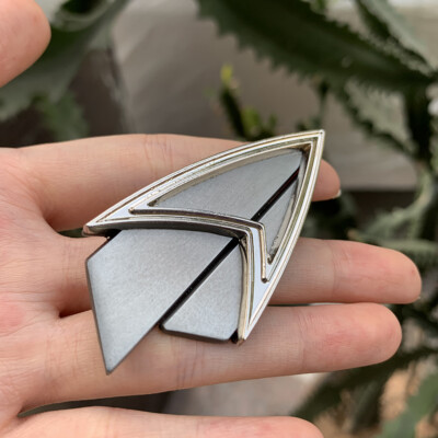 Admiral JL Picard Pin TNG Communicator Badge Brooches Collectibles Alloy Props