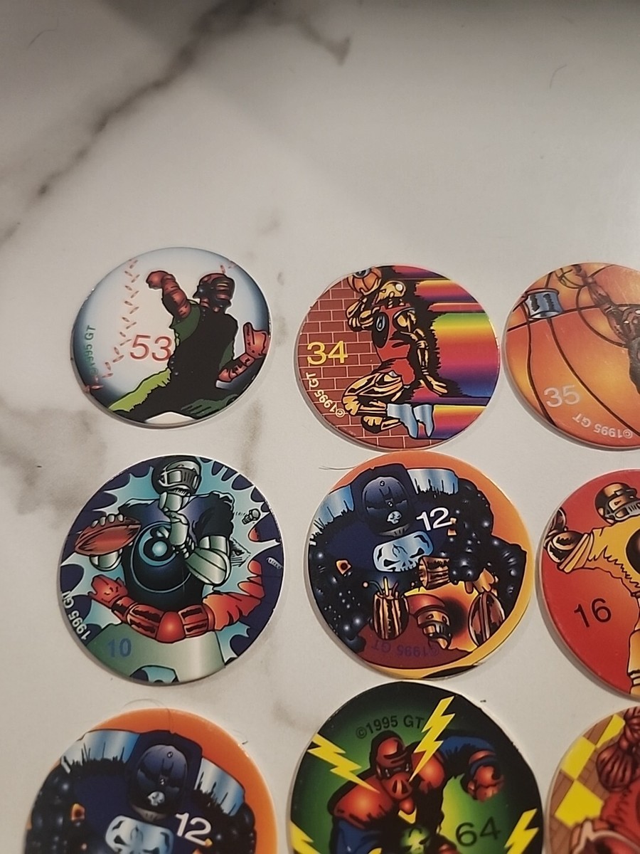 Vintage Lot of 90's POGS 29 Total. Great Condition Action Sports