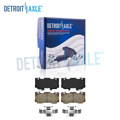 Front Brake Pads w/Hardware for 2015 2016 2017 2018 2019 2020 2021 Ford Mustang