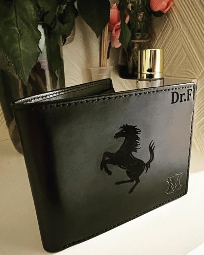 Mens Real Leather Trifold Wallet Credit Card Holder RFID Protected Personalised - Picture 15 of 55
