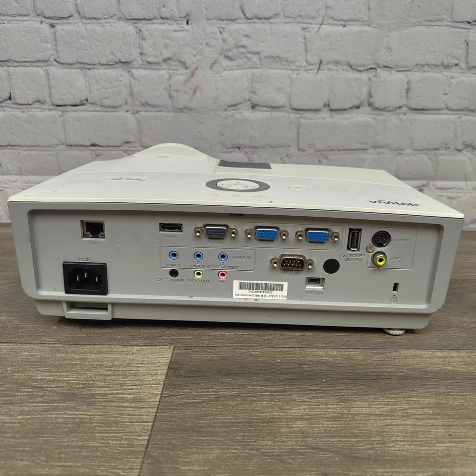 Projector VIVITEK DX813 XGA full 3D HDMI - Requires New Lamp - Image 3 of 4