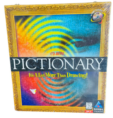 New Sealed Pictionary PC Windows 95 CD-ROM Game BIG BOX