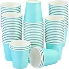 100 Pack Disposable Cups, 3 Oz Paper Cups, Espresso Cups, Disposable Bath Cups