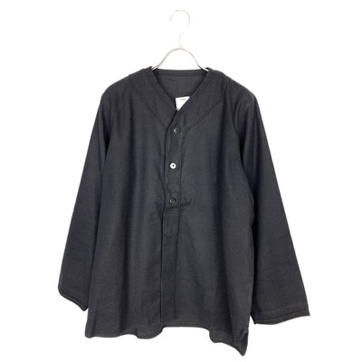 VISVIM DUGOUT SHIRT L/S (WOOL/LINEN) 17SS (black) Size 3 from 