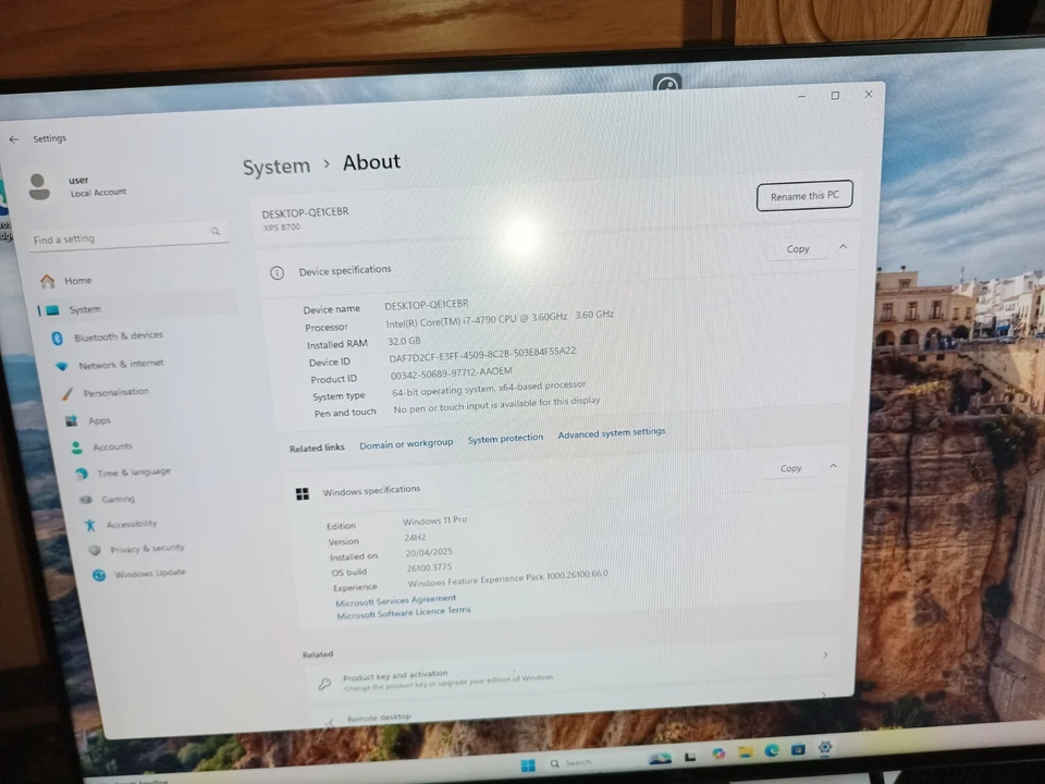 DELL GAMING PC i7 4790 3.6Ghz 32GB RAM 400GB SSD 2TB HDD GTX 1080 8GB WIN 11 - Image 2 of 4