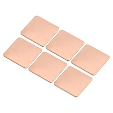 Heatsink Copper Pad Shim 20mmx20mmx0.8mm Thermal Conductive Heat Sink 6Pcs
