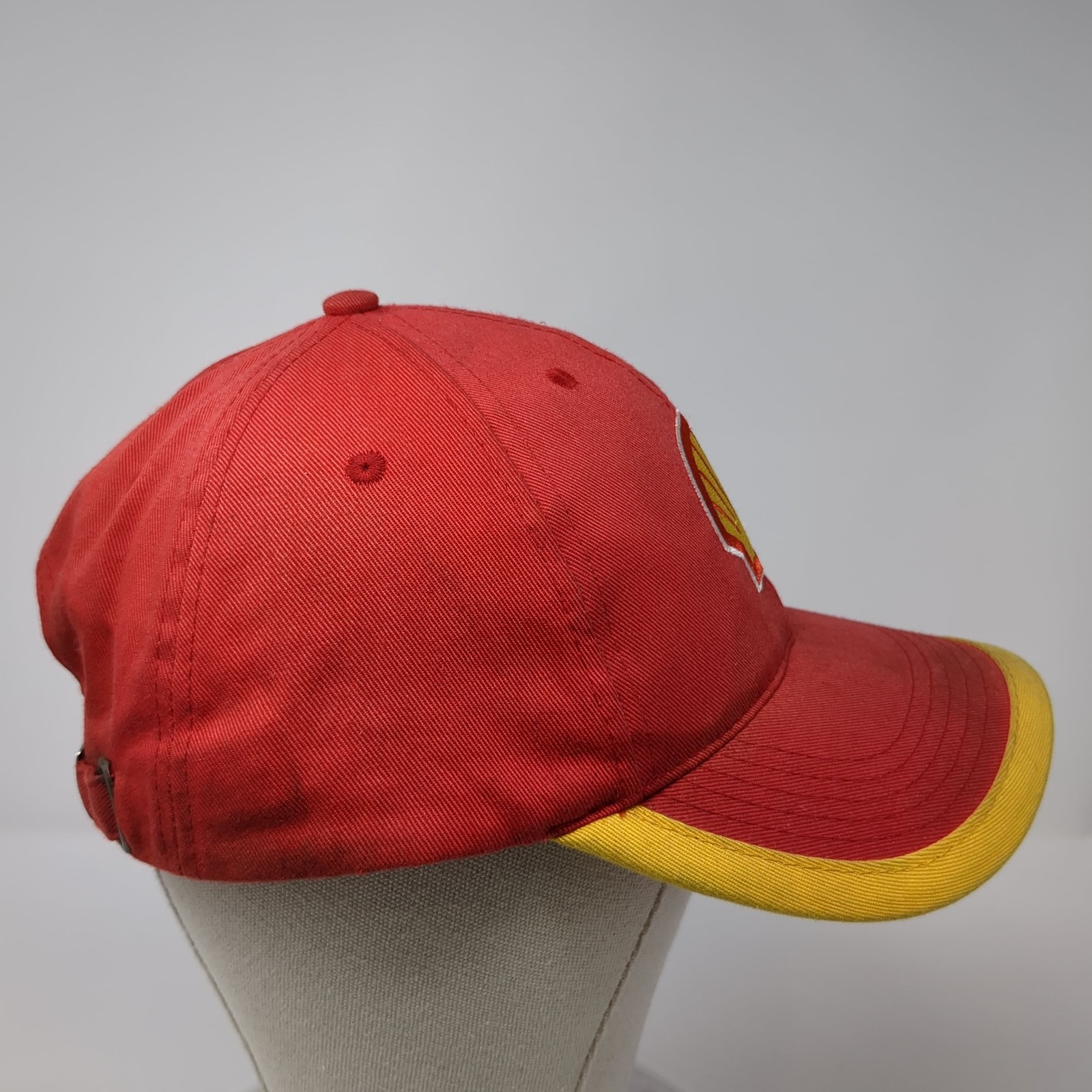 Shell Slideback Baseball Cap Red One Size Adjusta… - image 5