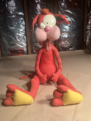 Vintage Bill The Cat Bloom County 15'' Plush 1987 DAKIN Stuffed Toy