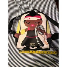 Betsey Johnson Backpack Tennis Girl Graphic Y...