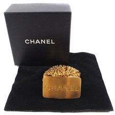CHANEL Chain Logo Plate, A07689 96A, Gold-Plated Belt,