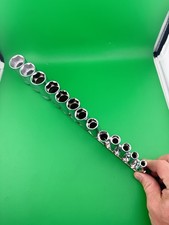 Sk Tools 38 Drive Sae Deep 6 Point Socket Set Sizes 34-1 Part 4413 Usa Sk Tools 38 Drive Sae Deep 6 Point Socket Set Sizes 34-1 Part 4413 Usa