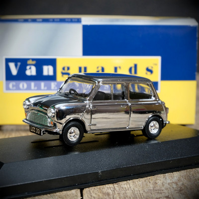 Corgi Vanguards Member Exclusive Chrome Classic Mini Cooper Mk1, #353, Boxed